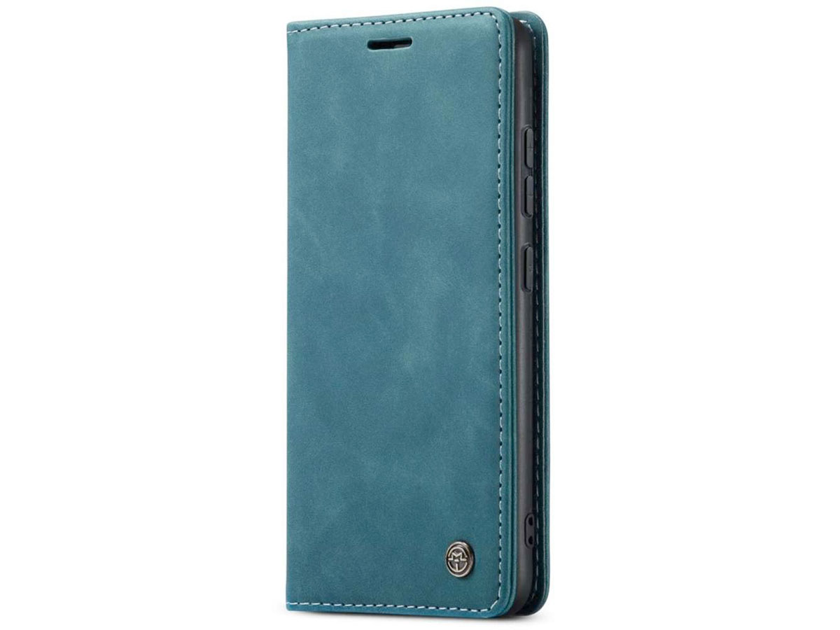 CaseMania Vintage Slim Bookcase Groen - Samsung Galaxy S21 FE hoesje