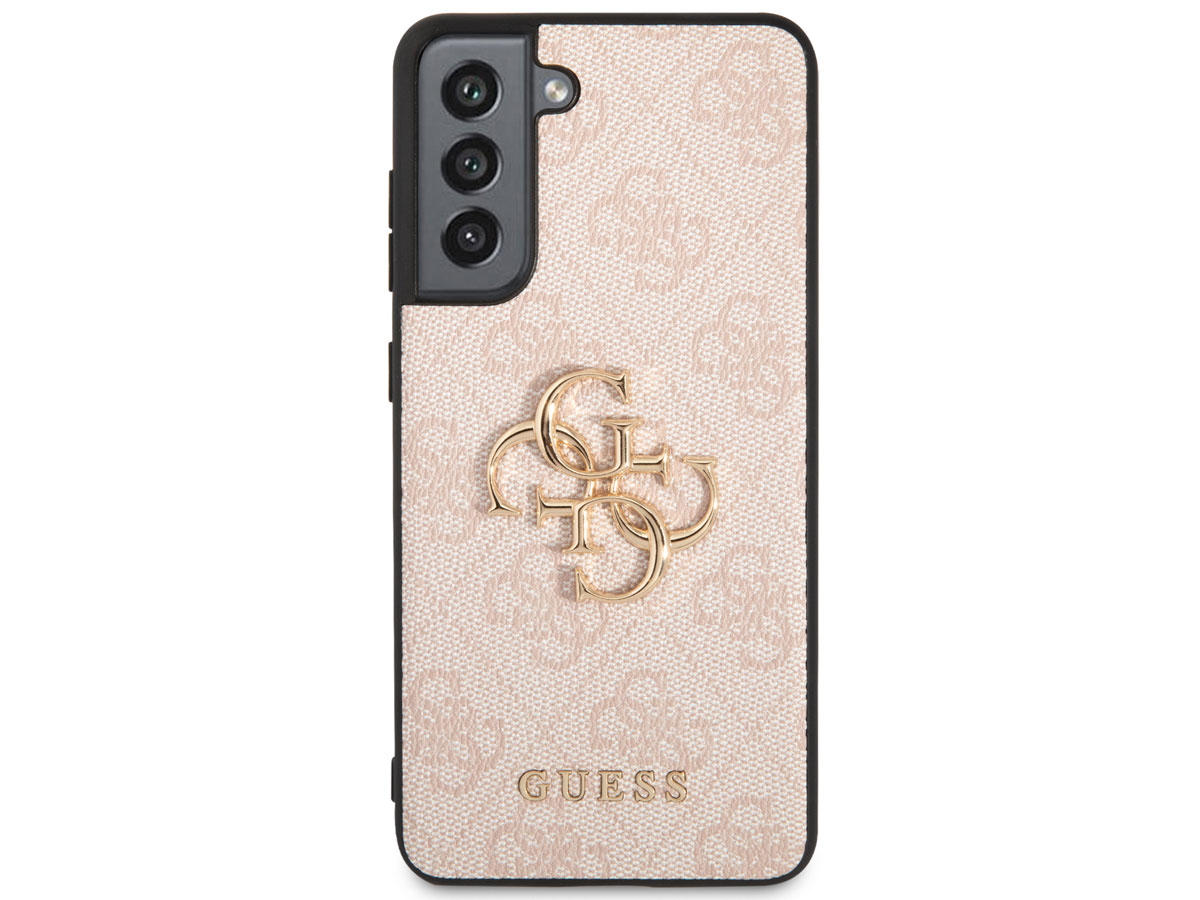 Guess Big 4G Monogram Case Roze - Samsung Galaxy S21 FE hoesje