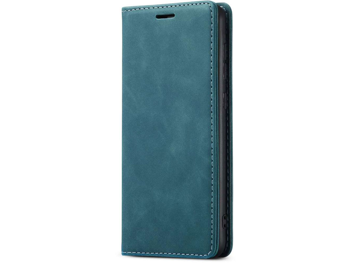 Just in Case Vintage BookCase Blauw - Samsung Galaxy S21 FE hoesje