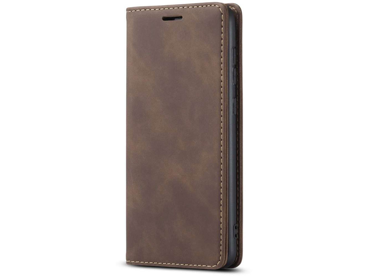 Just in Case Vintage BookCase Bruin - Samsung Galaxy S21 FE hoesje