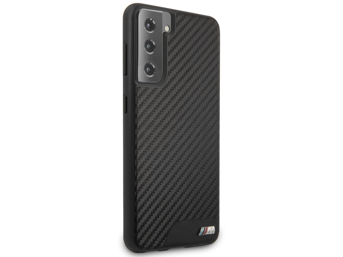 BMW M Sport PU Carbon Case - Samsung Galaxy S21 hoesje