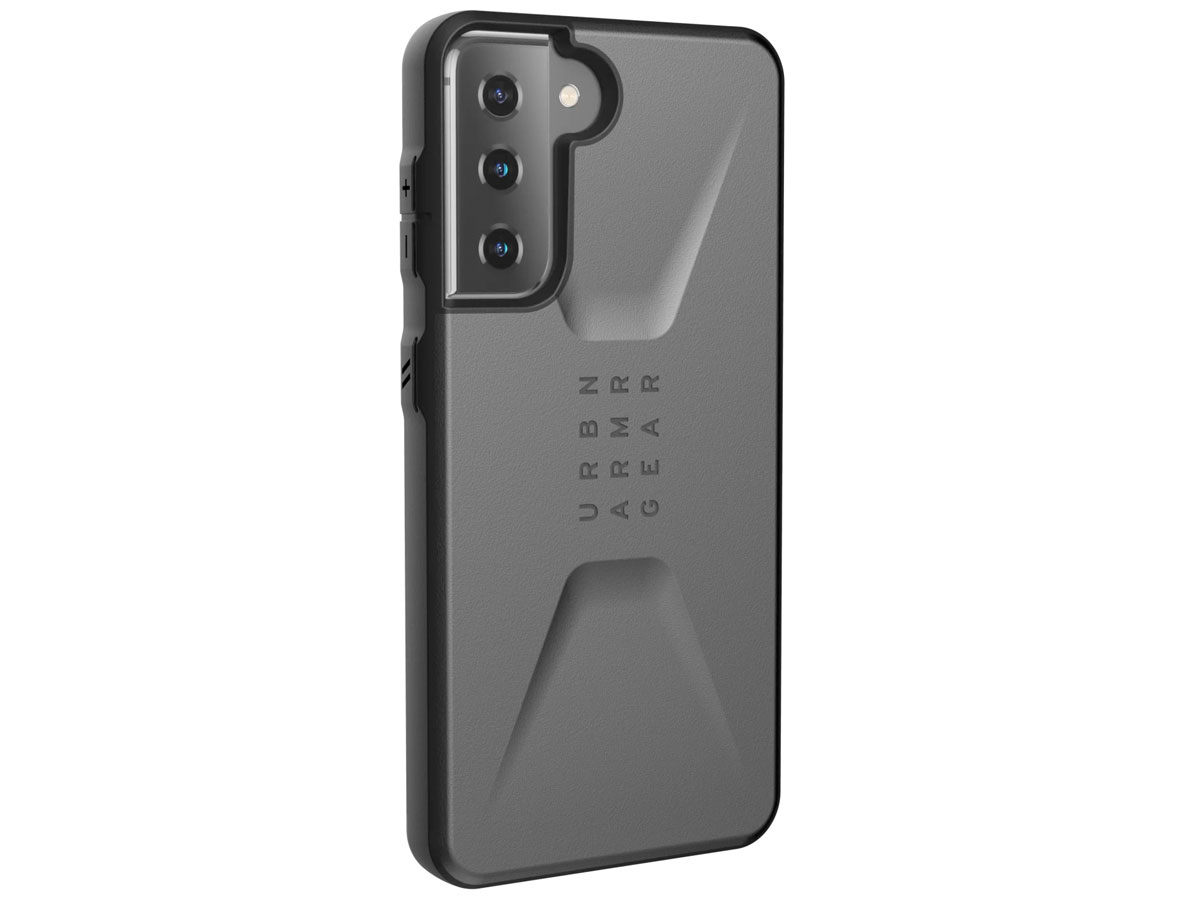 Urban Armor Gear Civilian Zilver - Samsung Galaxy S21 hoesje