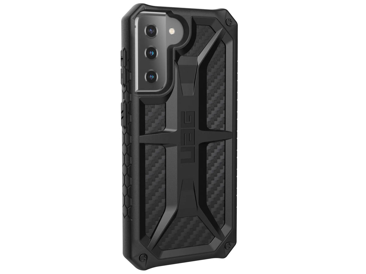 Urban Armor Gear Monarch Case Carbon - Samsung Galaxy S21 hoesje