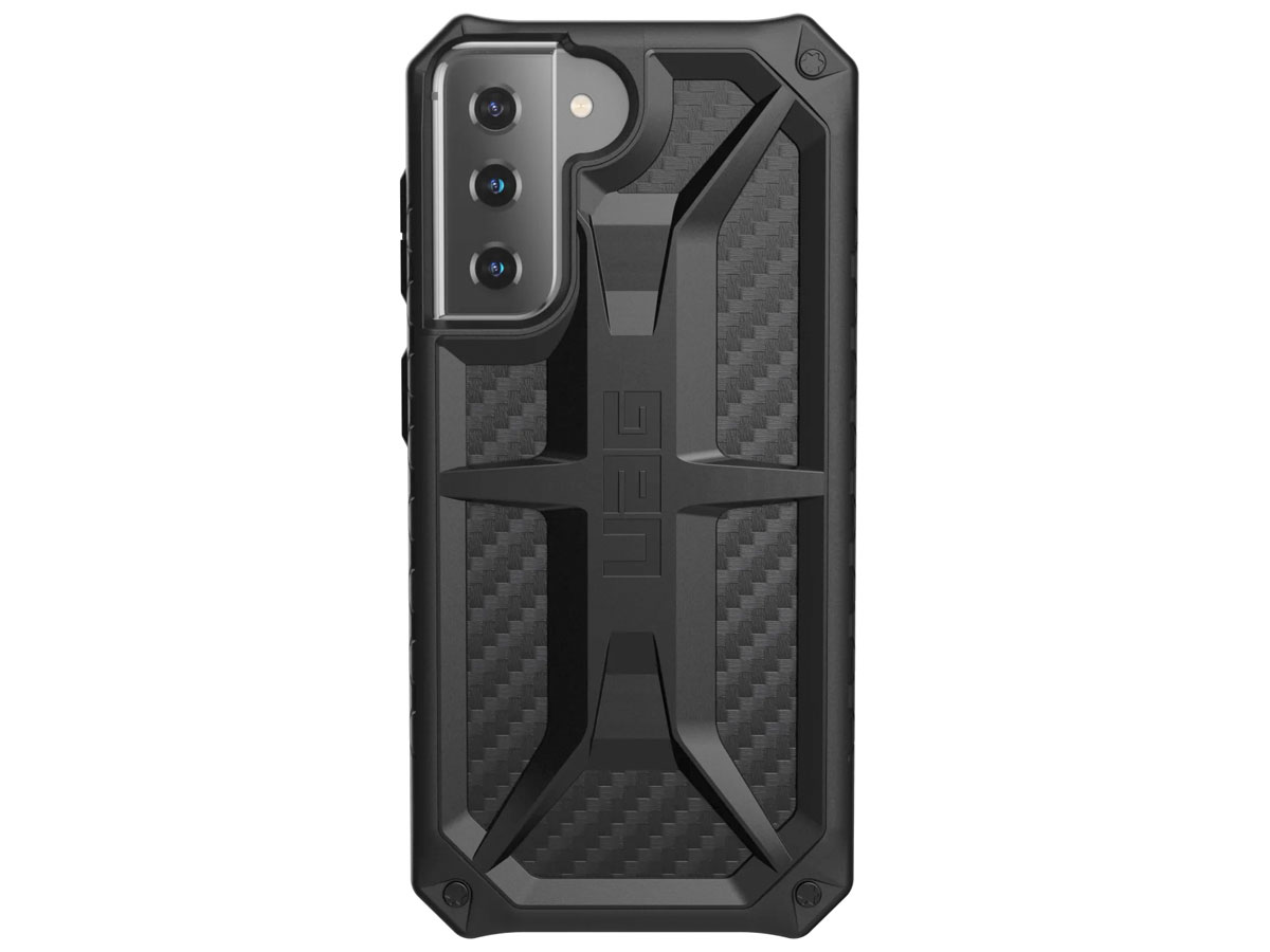 Urban Armor Gear Monarch Case Carbon - Samsung Galaxy S21 hoesje