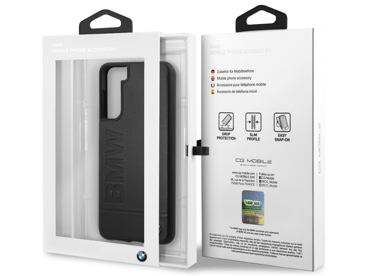 BMW Signature Leather Case - Samsung Galaxy S21+ hoesje