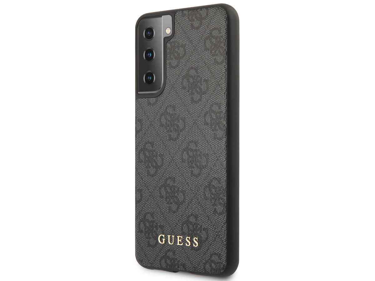 Guess 4G Monogram Case Grijs - Samsung Galaxy S21+ hoesje