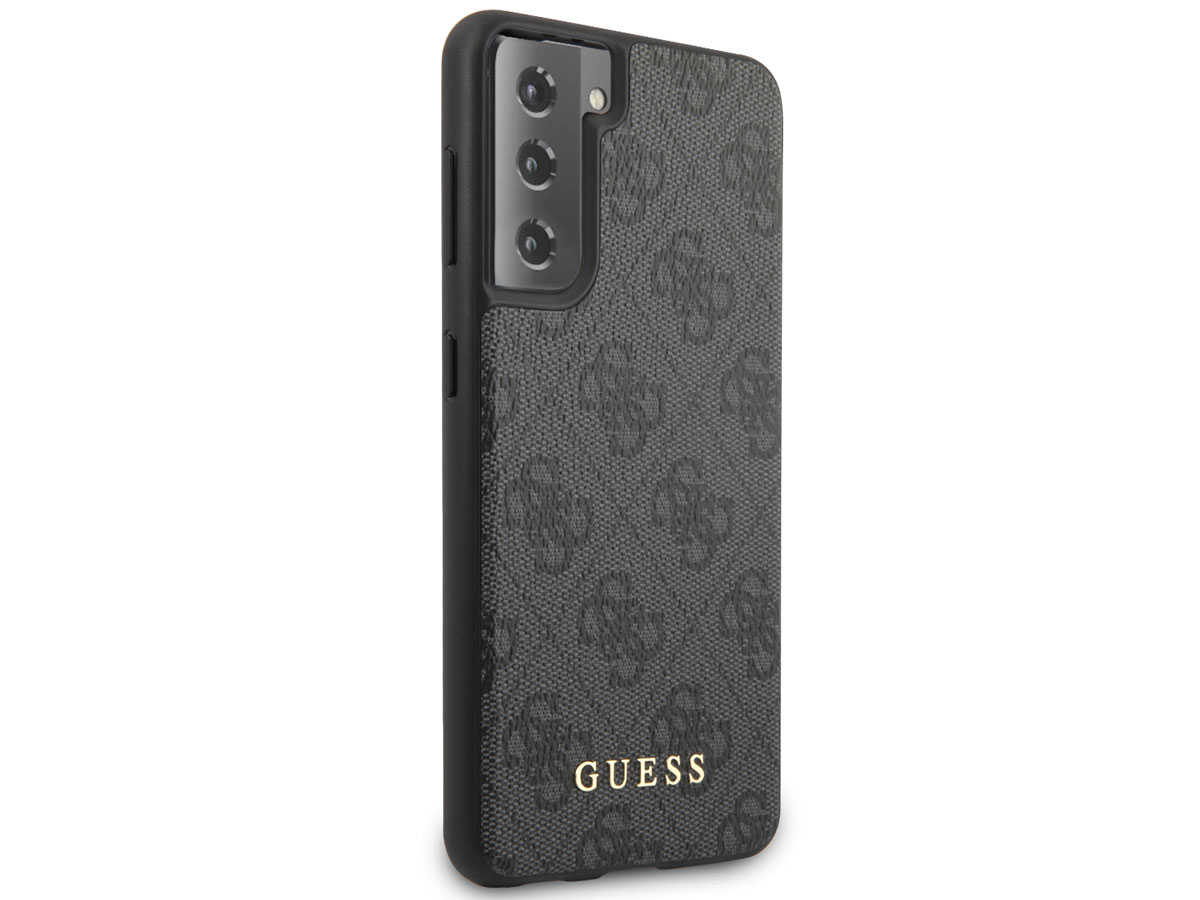 Guess 4G Monogram Case Grijs - Samsung Galaxy S21+ hoesje