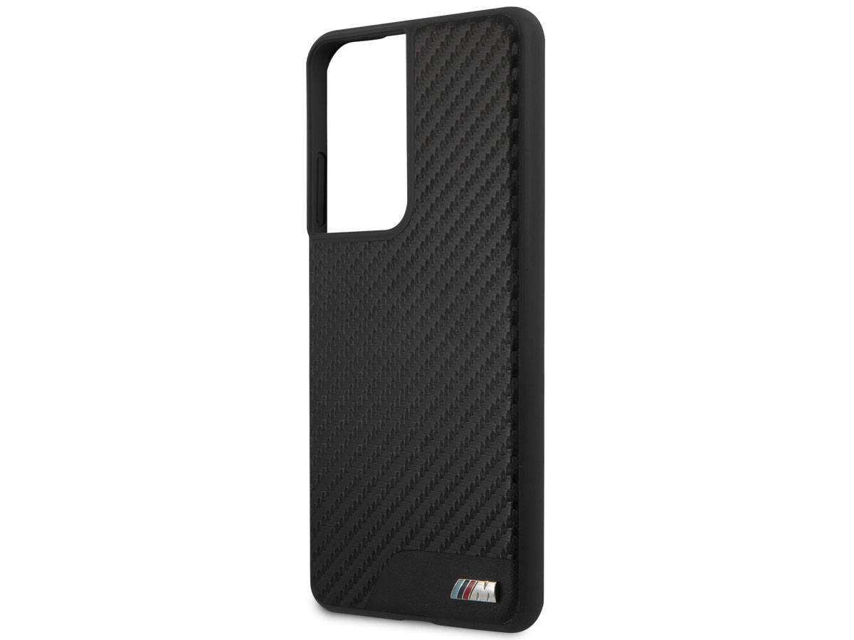 BMW M Sport PU Carbon Case - Samsung Galaxy S21 Ultra hoesje