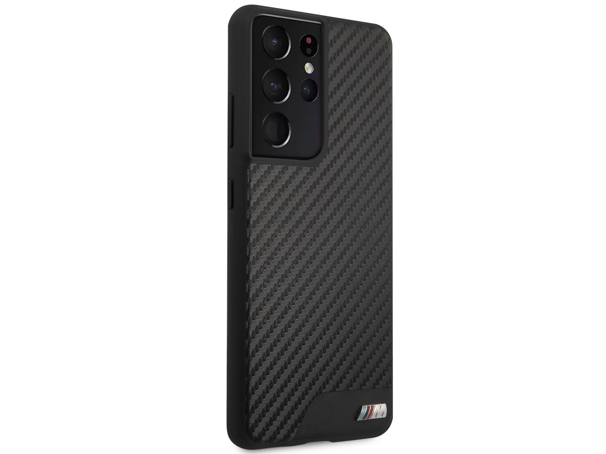 BMW M Sport PU Carbon Case - Samsung Galaxy S21 Ultra hoesje