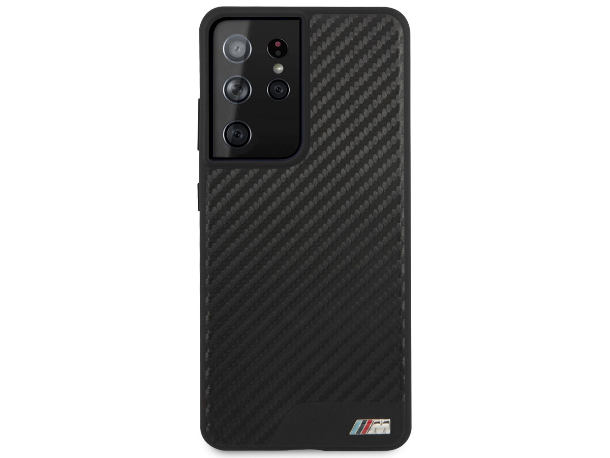 BMW M Sport PU Carbon Case - Samsung Galaxy S21 Ultra hoesje