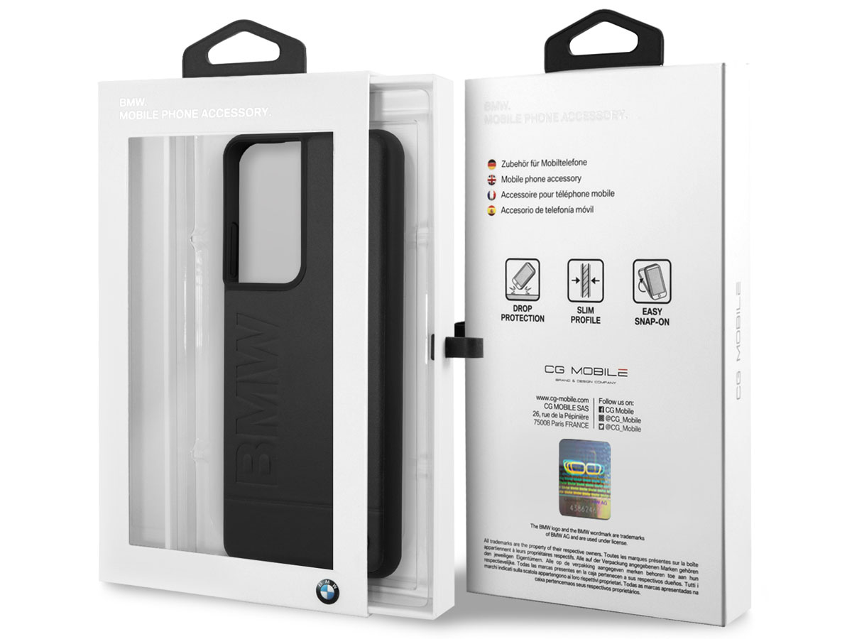 BMW Signature Leather Case - Samsung Galaxy S21 Ultra hoesje