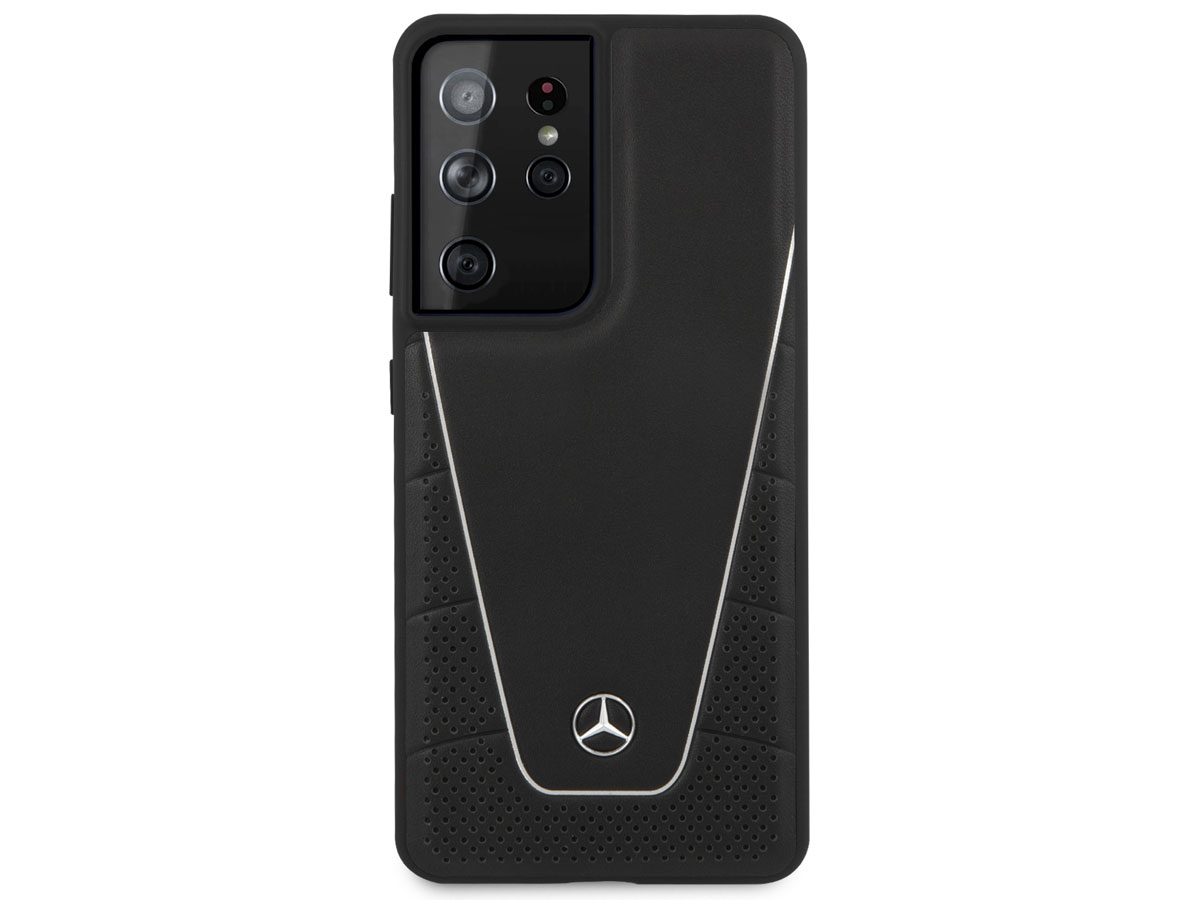 Mercedes-Benz F1 Leather Case - Samsung Galaxy S21 Ultra hoesje