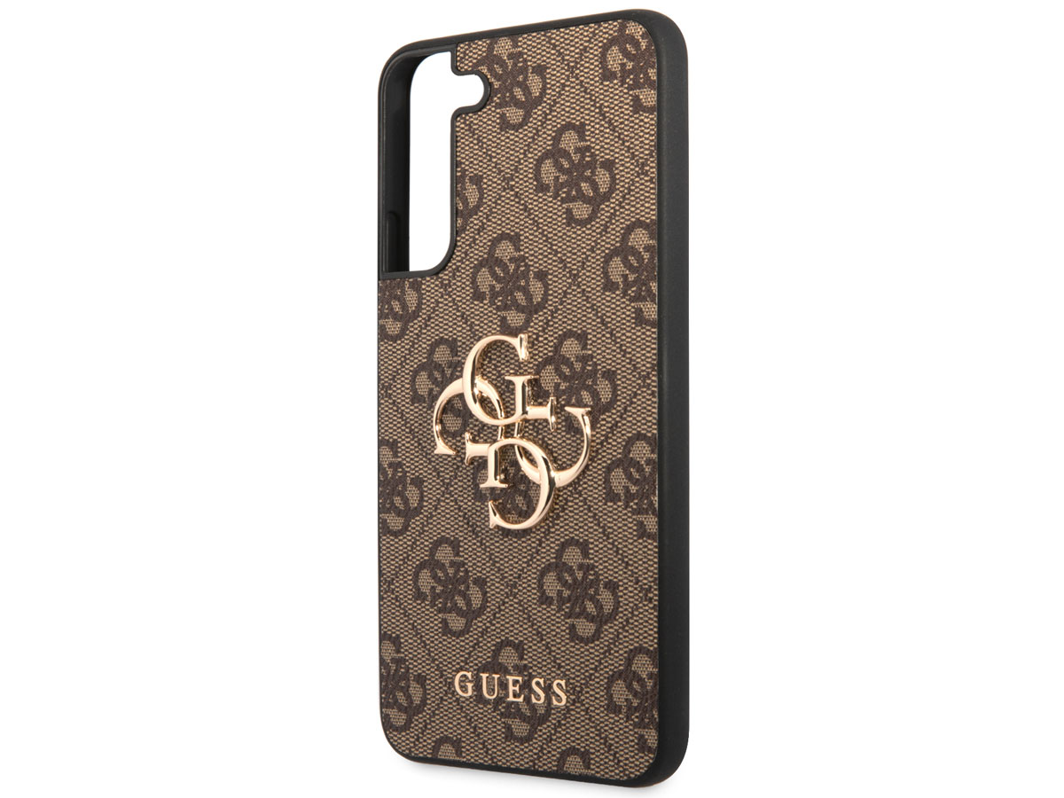 Guess Big 4G Monogram Case Bruin - Samsung Galaxy S22 hoesje