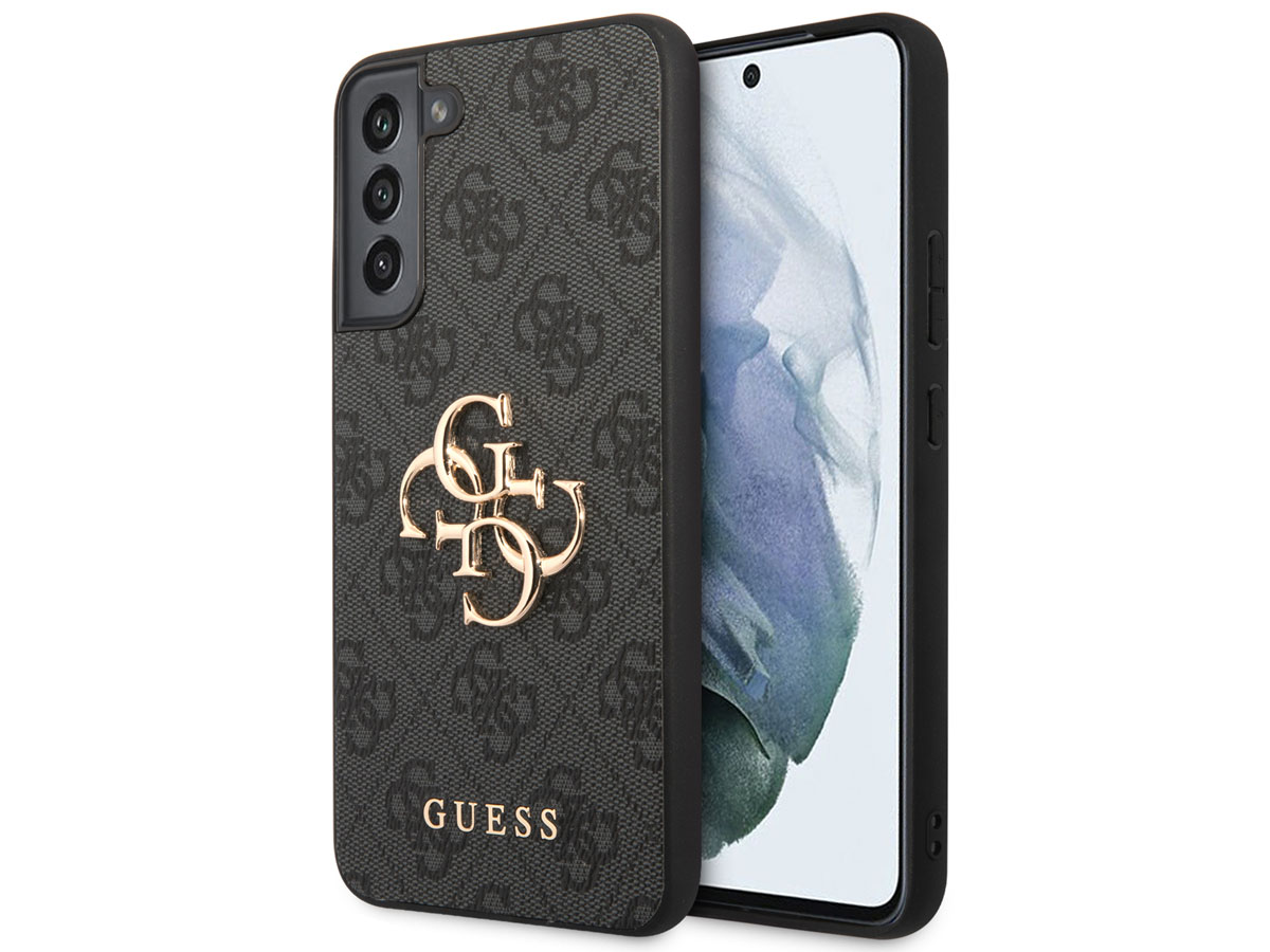 Guess Big 4G Monogram Case Grijs - Samsung Galaxy S22 hoesje