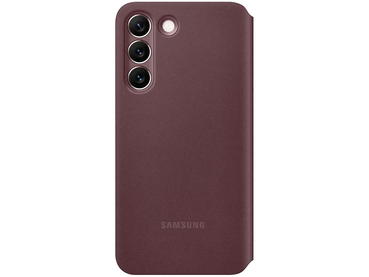 Samsung Galaxy S22 Clear View Cover Burgundy (EF-ZS901CE)