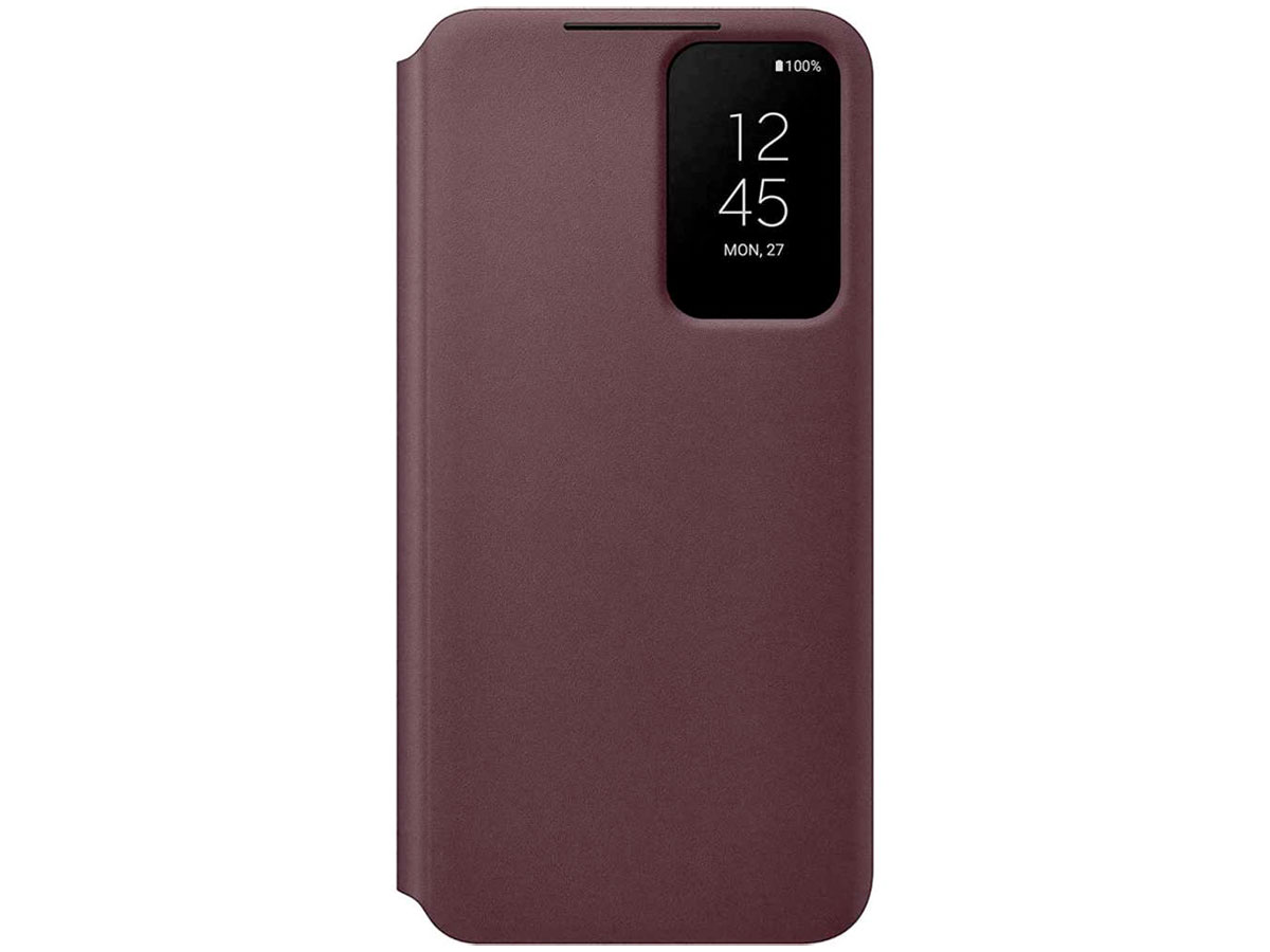 Samsung Galaxy S22 Clear View Cover Burgundy (EF-ZS901CE)