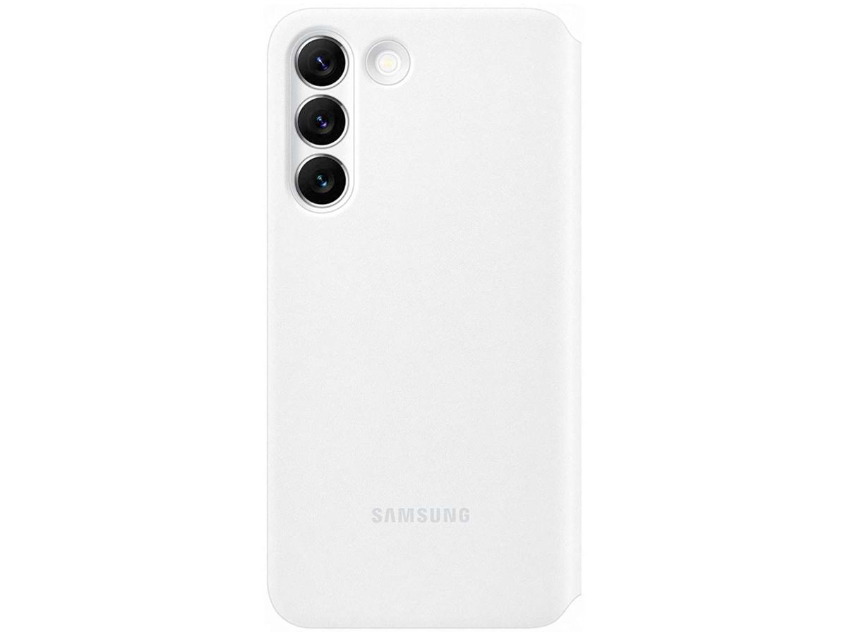 Samsung Galaxy S22 Clear View Cover Wit (EF-ZS901CW)