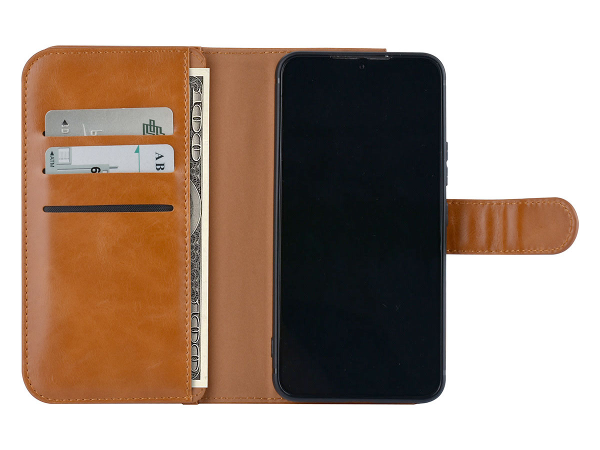 Uniq True Wallet Case Cognac - Samsung Galaxy S22 hoesje