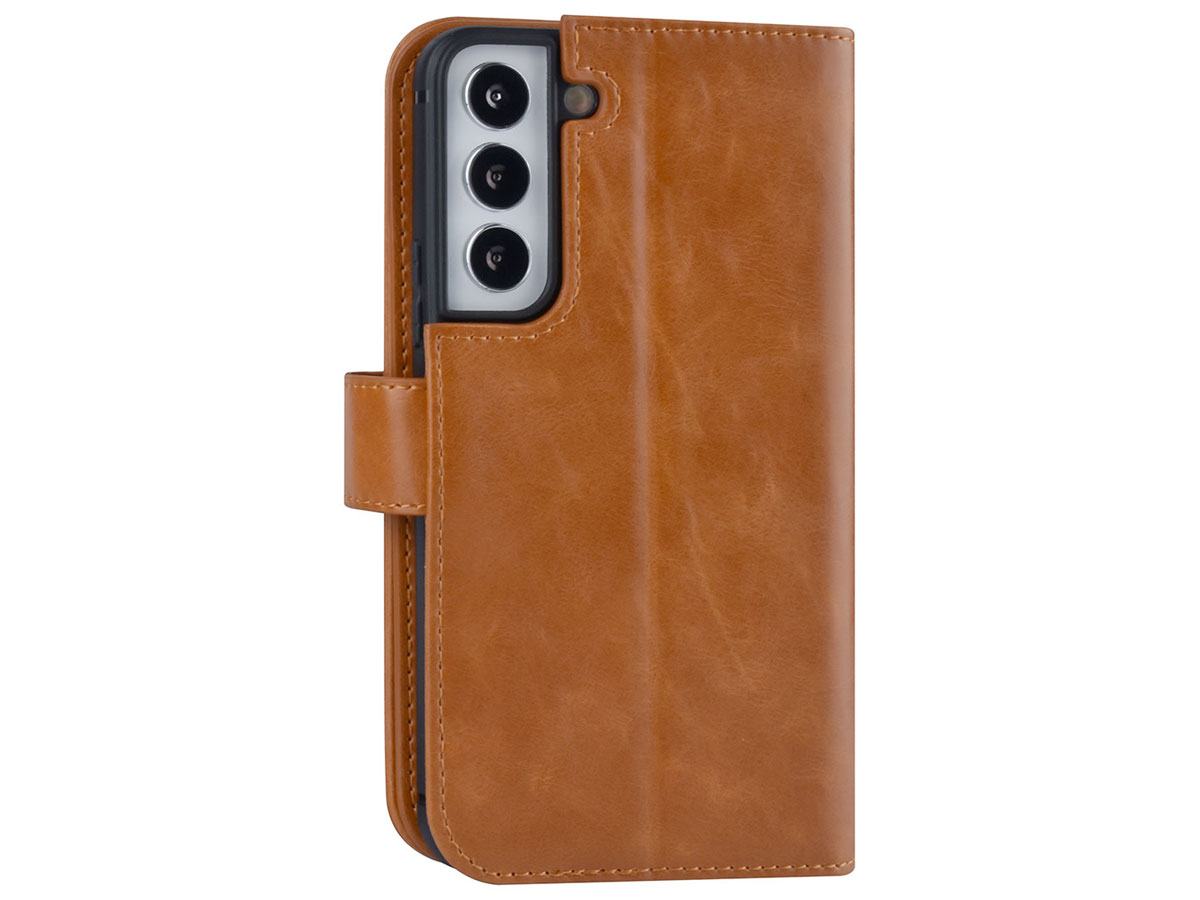 Uniq True Wallet Case Cognac - Samsung Galaxy S22 hoesje