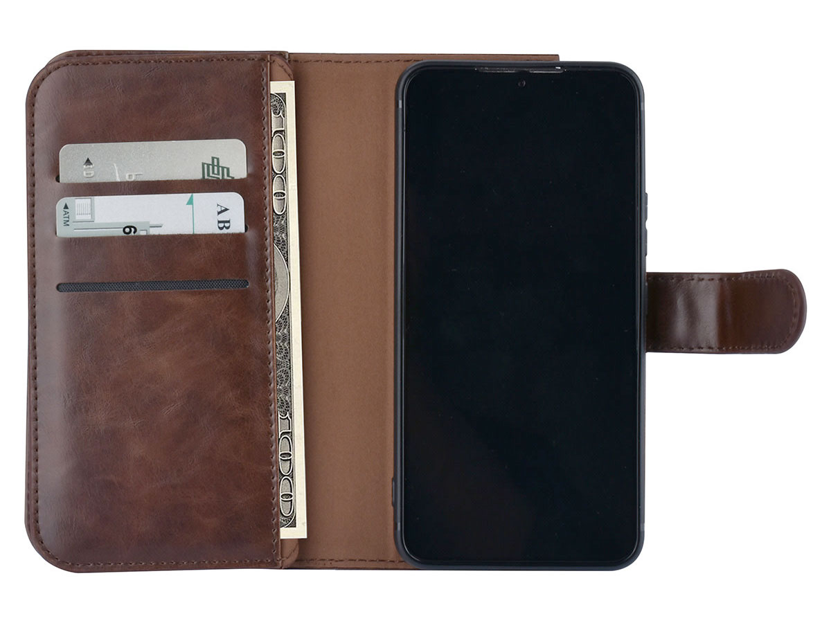 Uniq True Wallet Case Donkerbruin - Samsung Galaxy S22+ hoesje