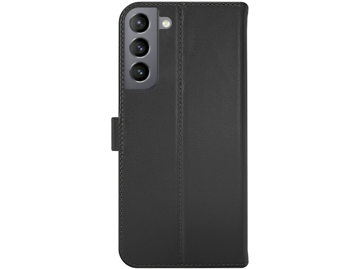 Valenta Leather Bookcase Zwart - Samsung Galaxy S22+ hoesje