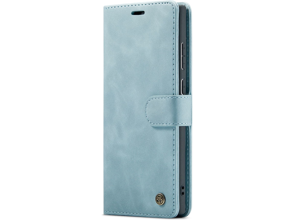 CaseMe 2in1 Magnetic Bookcase Aqua - Samsung Galaxy S22 Ultra Hoesje