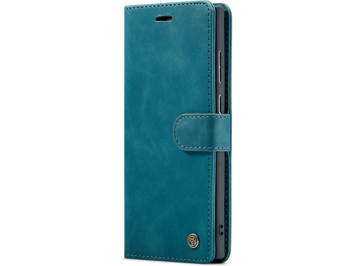 CaseMe 2in1 Magnetic Bookcase Groen - Samsung Galaxy S22 Ultra Hoesje
