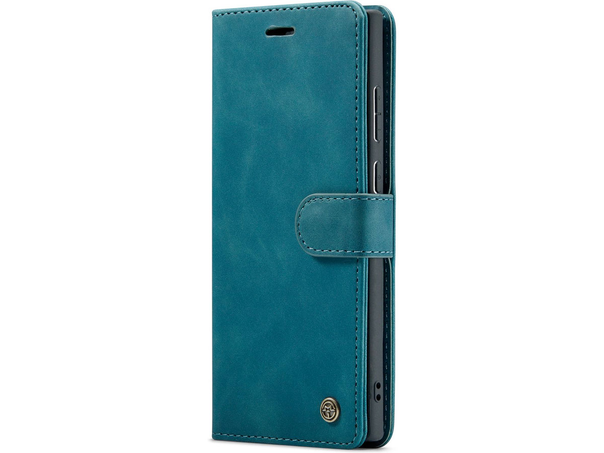 CaseMania 2in1 Magnetic Bookcase Groen - Samsung Galaxy S22 Ultra Hoesje