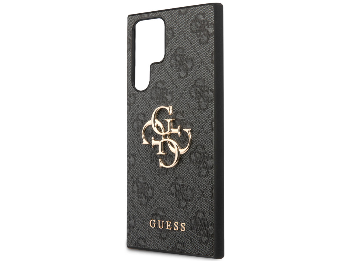 Guess Big 4G Monogram Case Grijs - Samsung Galaxy S22 Ultra hoesje