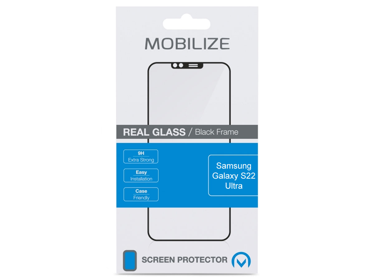 Samsung Galaxy S22 Ultra Screen Protector Full Cover Black Edge