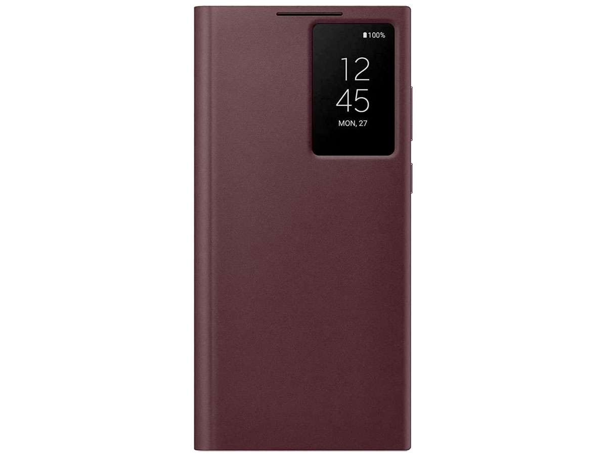Samsung Galaxy S22 Ultra Clear View Cover Burgundy (EF-ZS908CE)