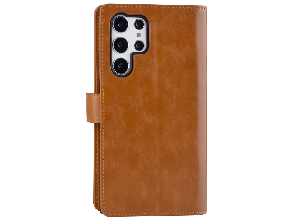 Uniq True Wallet Case Cognac - Samsung Galaxy S22 Ultra hoesje