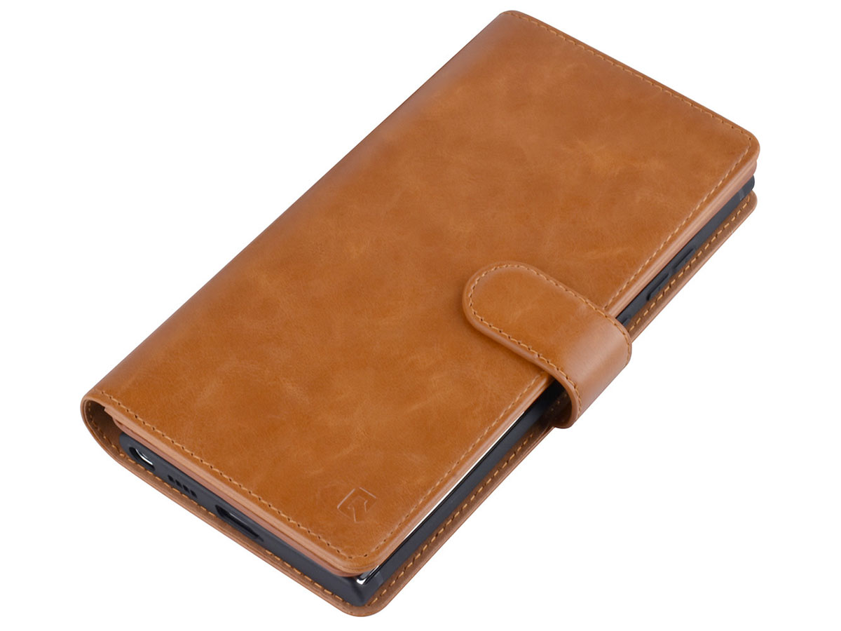 Uniq True Wallet Case Cognac - Samsung Galaxy S22 Ultra hoesje