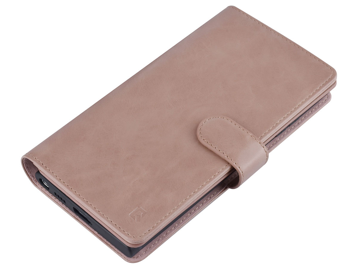 Uniq True Wallet Case Roze - Samsung Galaxy S22 Ultra hoesje