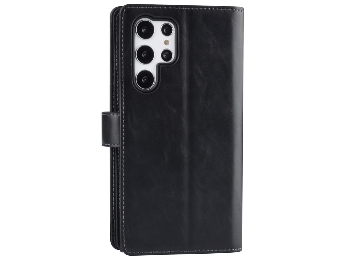 Uniq True Wallet Case Zwart - Samsung Galaxy S22 Ultra hoesje