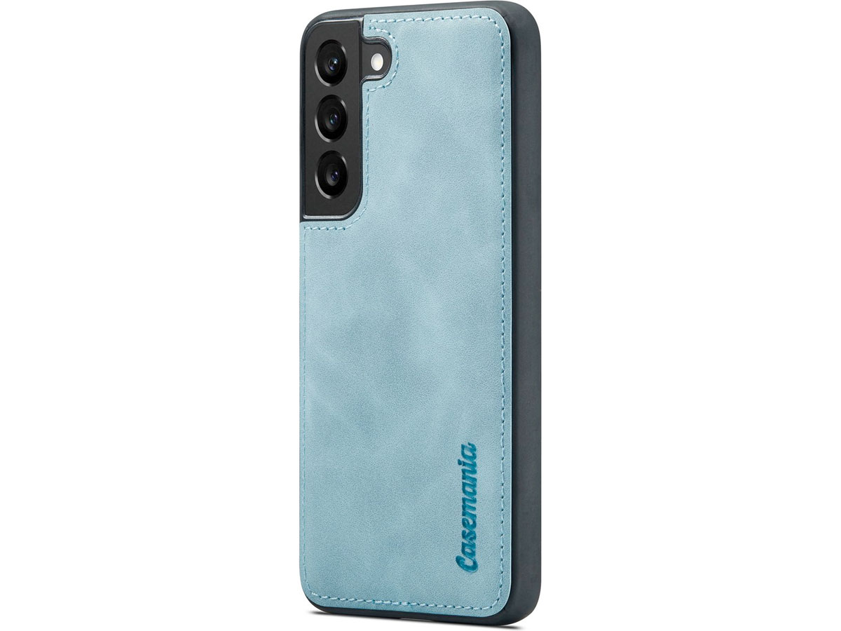 CaseMania 2in1 Magnetic Bookcase Aqua - Samsung Galaxy S23 FE Hoesje