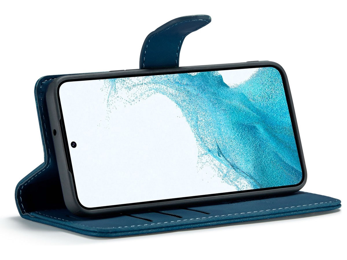 CaseMania 2in1 Magnetic Bookcase Blauw - Samsung Galaxy S23 FE Hoesje