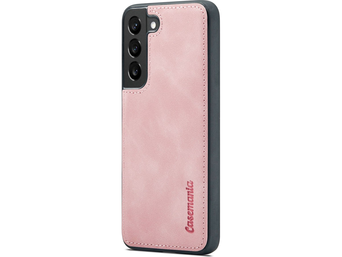 CaseMania 2in1 Magnetic Bookcase Roze - Samsung Galaxy S23 FE Hoesje