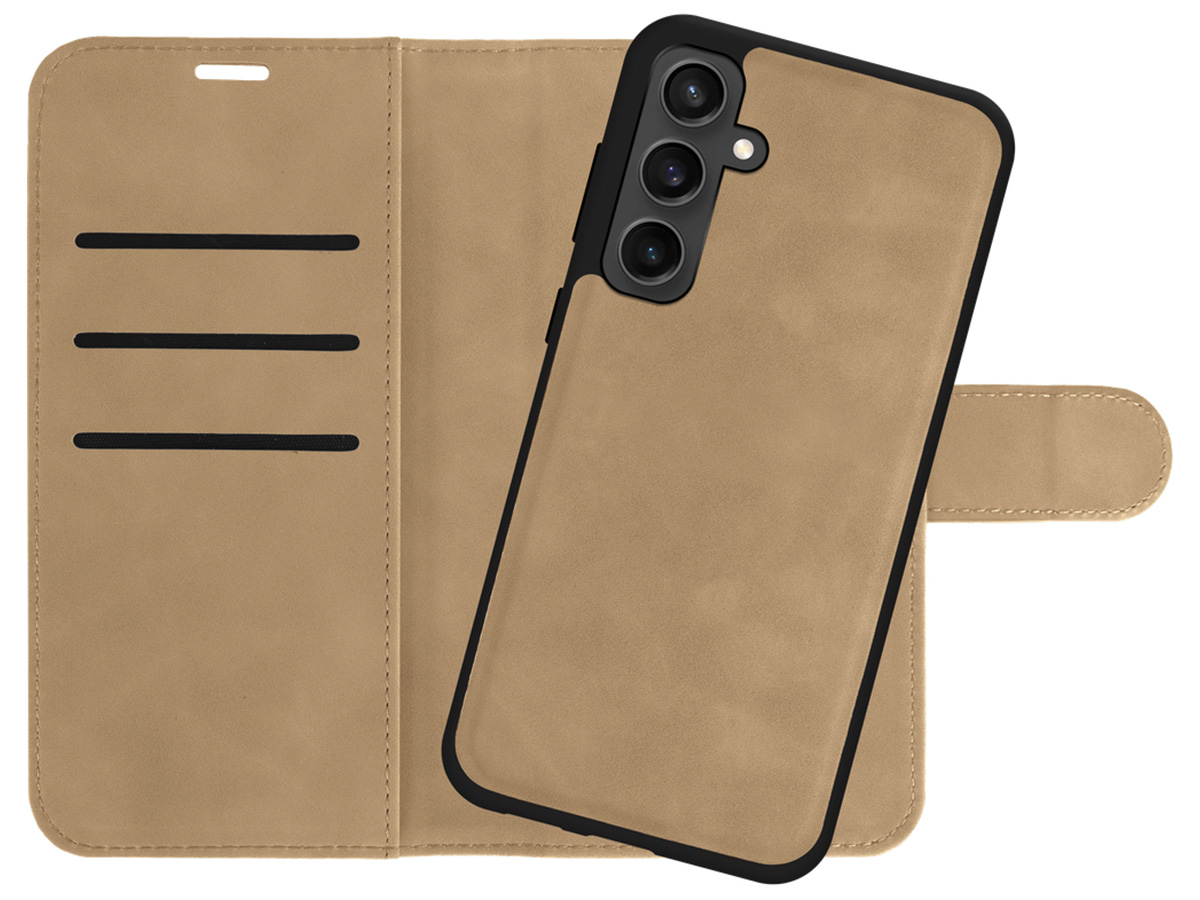 Just in Case Magnetic 2-in-1 Wallet Folio Bruin - Samsung Galaxy S23 FE hoesje