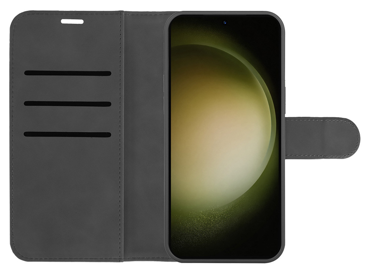 Just in Case Magnetic 2-in-1 Wallet Folio Zwart - Samsung Galaxy S23 FE hoesje