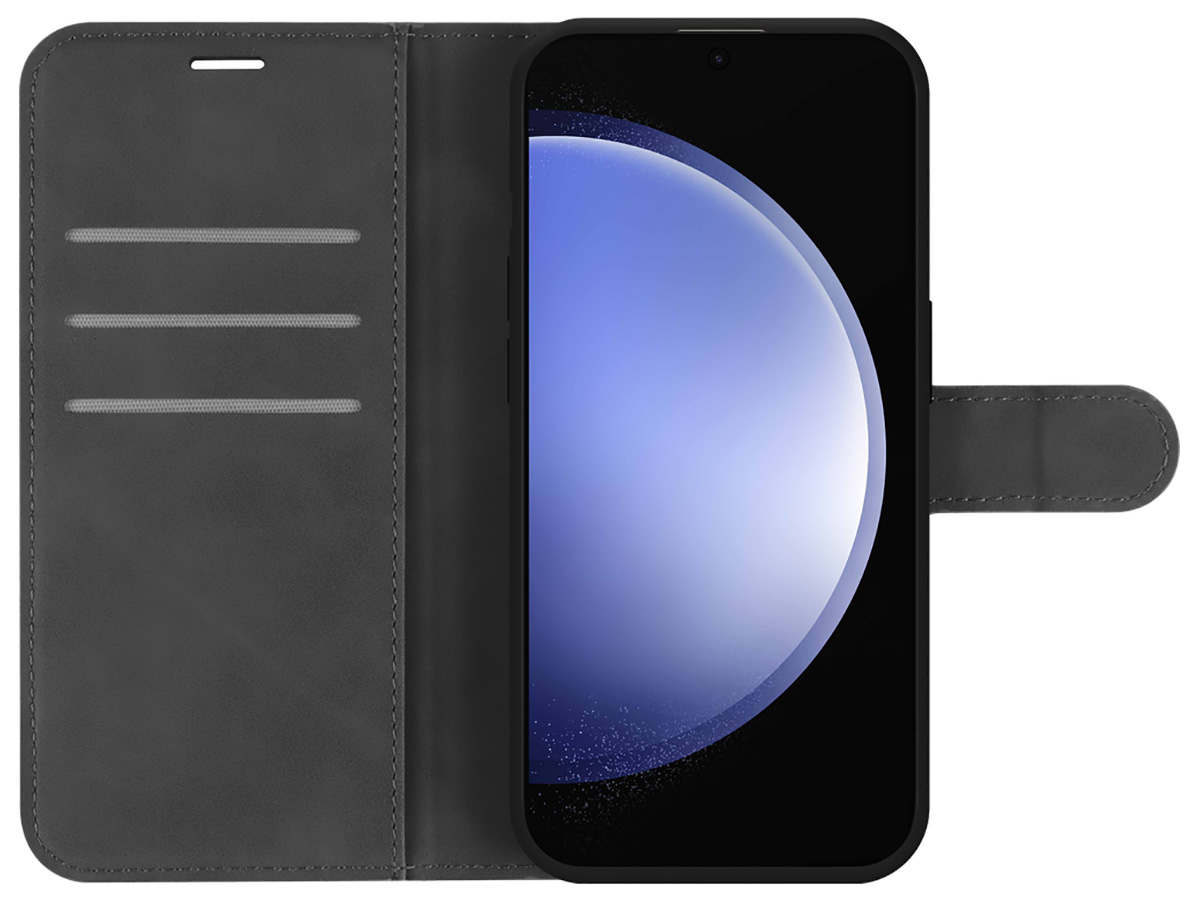 Just in Case Premium Wallet Folio Zwart - Samsung Galaxy S23 FE hoesje