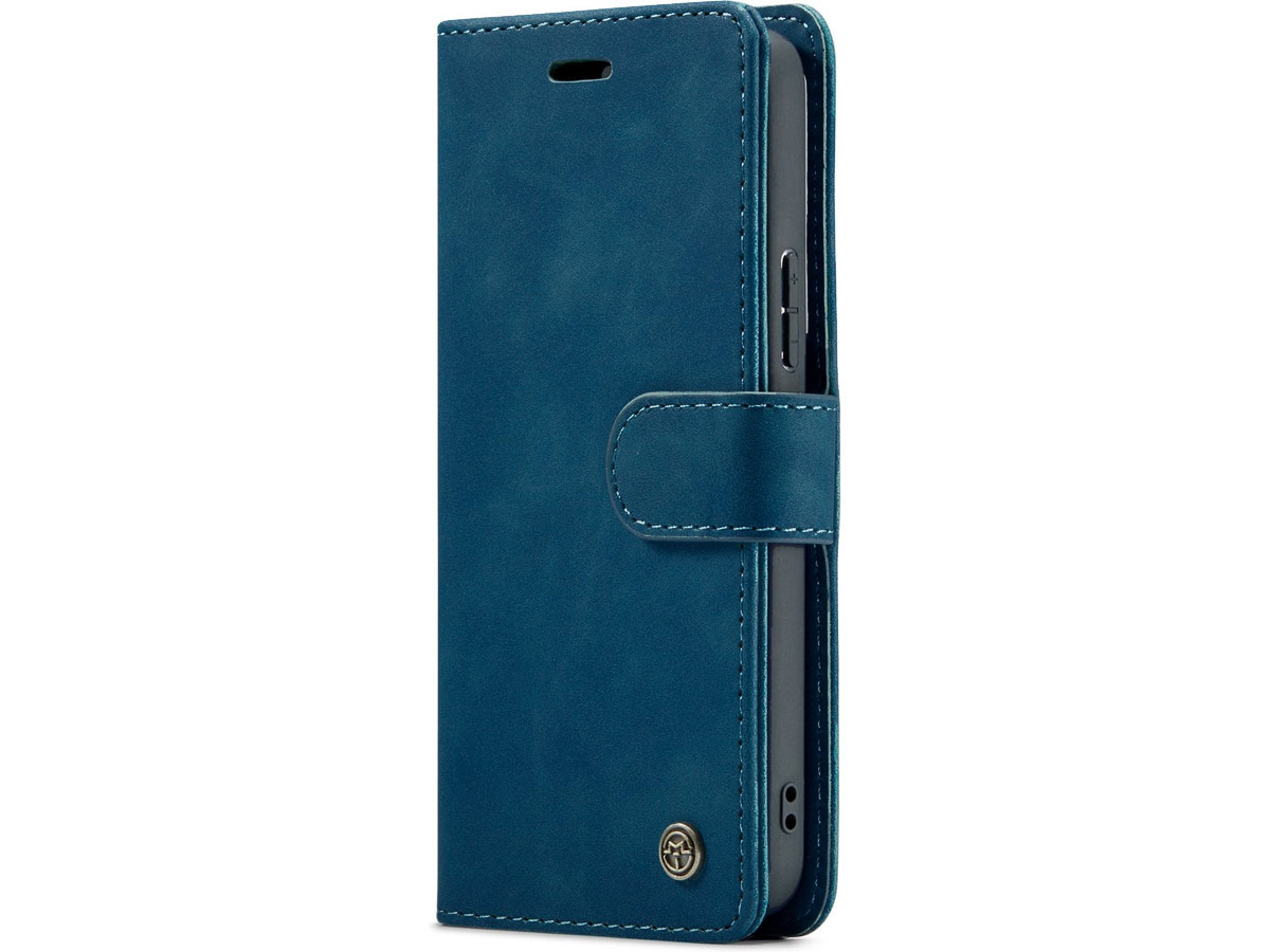 CaseMe 2in1 Magnetic Bookcase Blauw - Samsung Galaxy S23 Hoesje