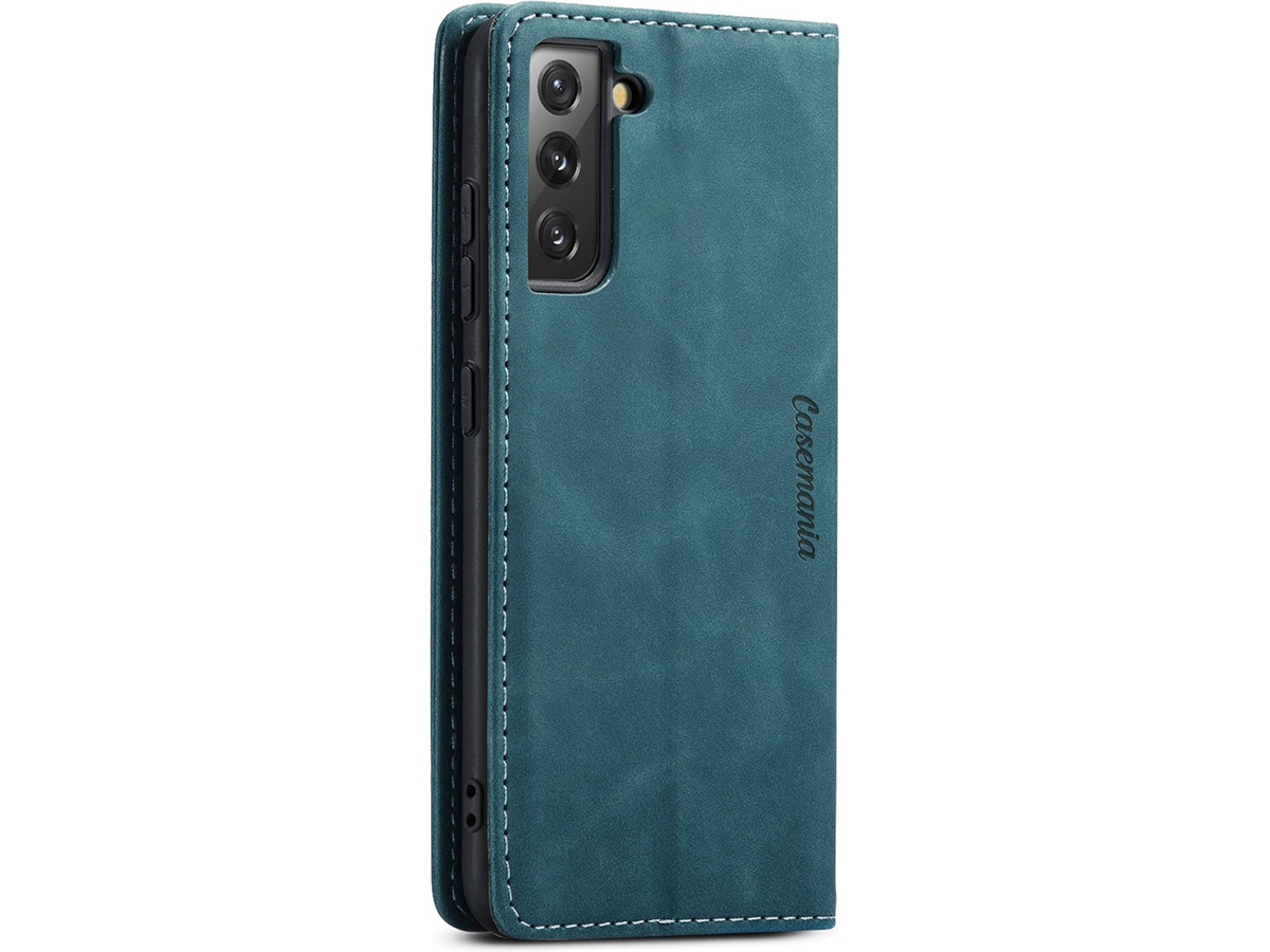 CaseMania Vintage Slim Bookcase Groen - Samsung Galaxy S23 hoesje