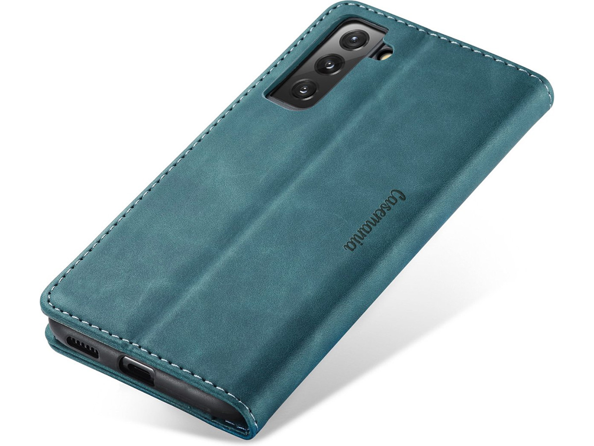 CaseMania Vintage Slim Bookcase Groen - Samsung Galaxy S23 hoesje