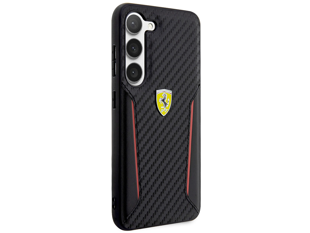 Ferrari Carbon Look Case - Samsung Galaxy S23 hoesje