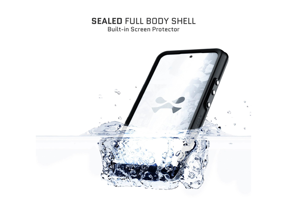 Ghostek Nautical Slim IP68 Waterdicht Samsung Galaxy S23 hoesje Zwart