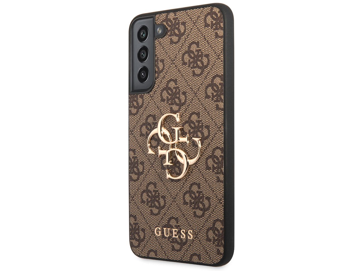 Guess Big 4G Monogram Case Bruin - Samsung Galaxy S23 hoesje