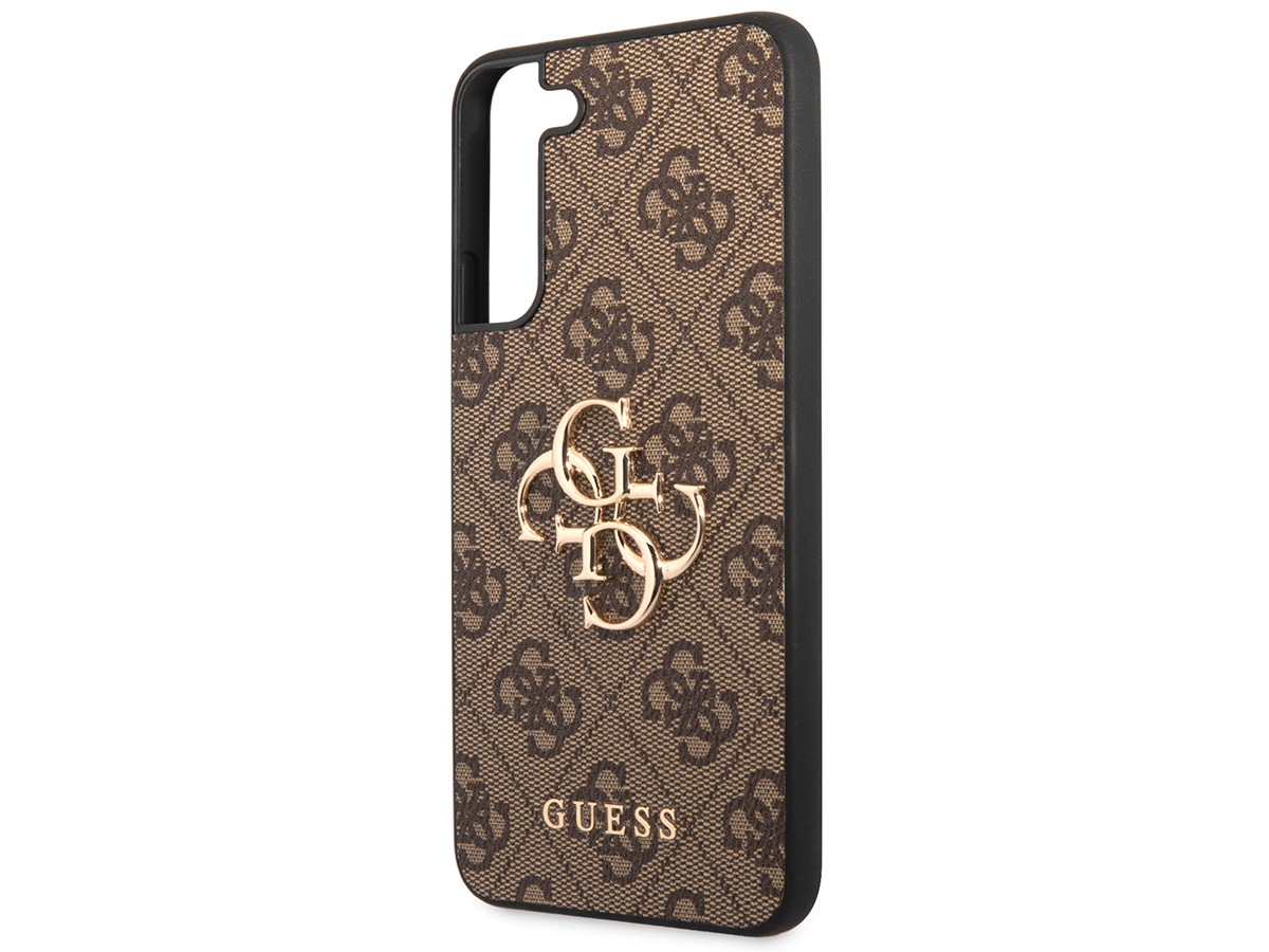 Guess Big 4G Monogram Case Bruin - Samsung Galaxy S23 hoesje