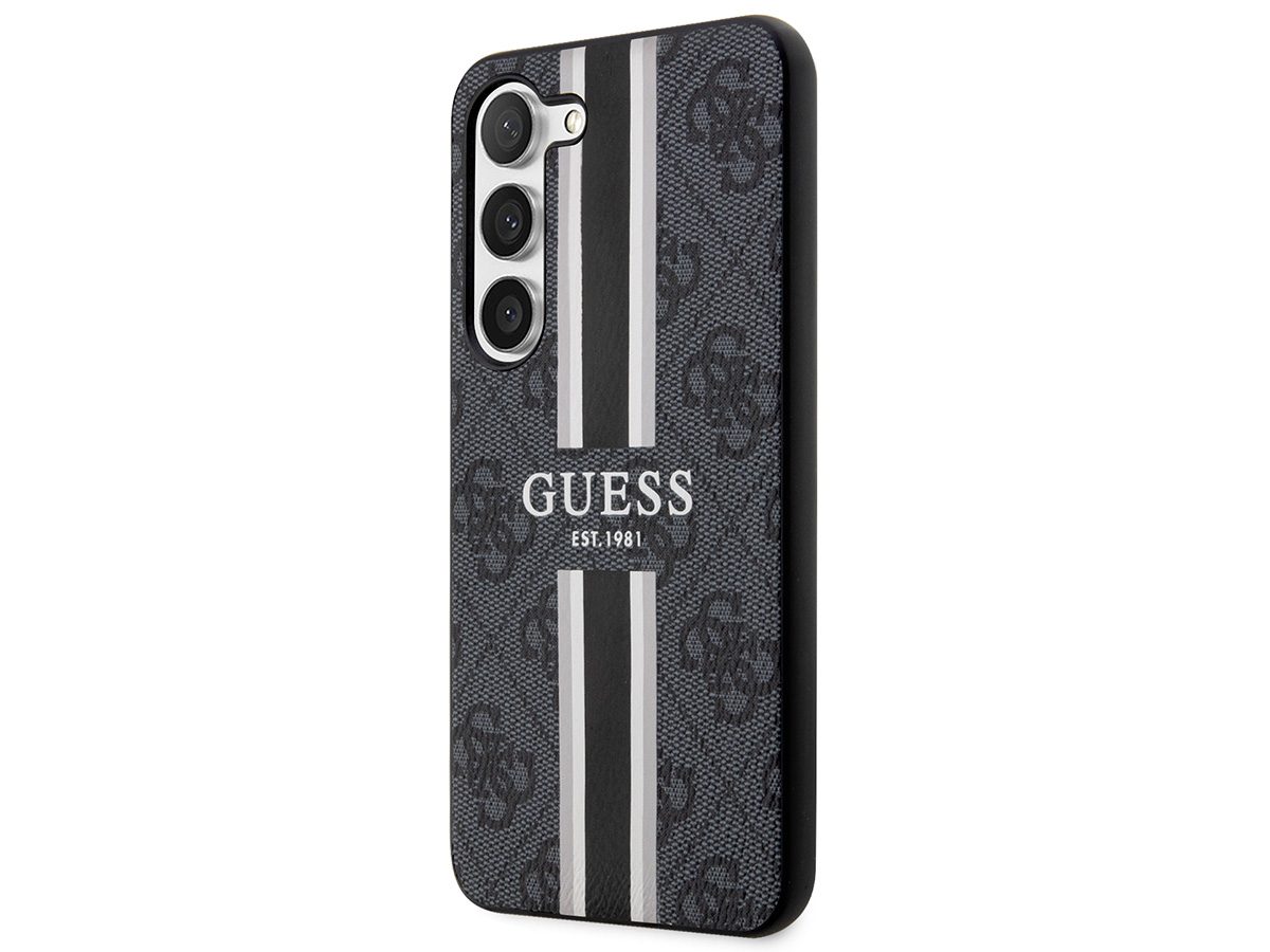 Guess College Monogram Case Grijs - Samsung Galaxy S23 hoesje