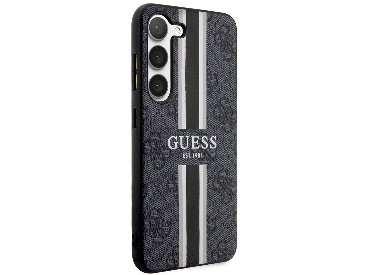Guess College Monogram Case Grijs - Samsung Galaxy S23 hoesje